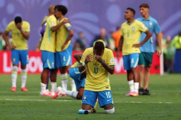 Credit: ODD ANDERSEN/AFP – Neymar, Brazil's number 10, at the end of the match against Norway, which Brazil lost 2-1, during the 2026 World Cup.