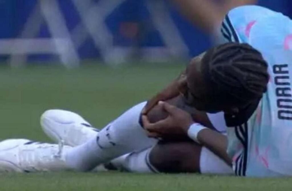 Onana rompe ligamento do joelho e está fora da sequência da Copa do Mundo