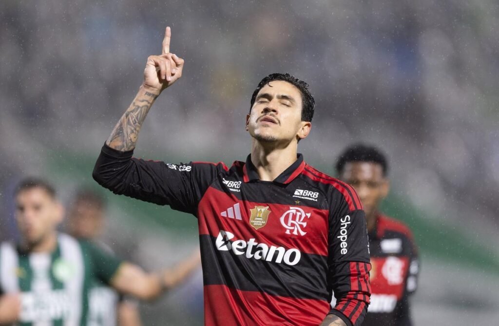 Pedro brilha com dois gols e assume artilharia isolada do Brasileirão pelo Flamengo
