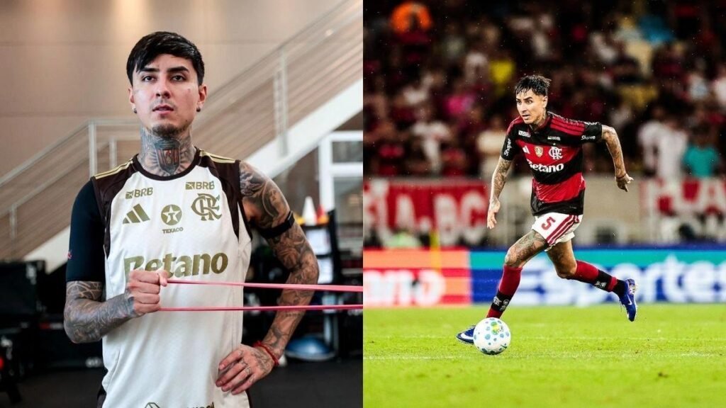 Pulgar volta a ser advertido e preocupa Flamengo com alta média de cartões