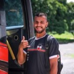 Iago Felipe, River-PI defensive midfielder, during boarding for Parnaíba. Credit: Photo: Maria Vitória / River AC