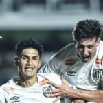 Santos defeated Vasco 2-0 in the first leg of the Brazilian Serie A U-20 semifinals. Credit: Reinaldo Campos/Santos FC
