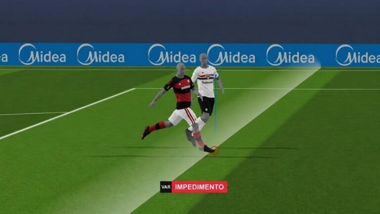 Credit: Reproduction/CBF – Semi-automated offside debuted in the Brazilian Serie A, sparking controversy during a Flamengo play.