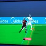 Image illustrates the semi-automated offside technology to be used in the Brazilian Serie A. Credit: Disclosure/Rede Furacão
