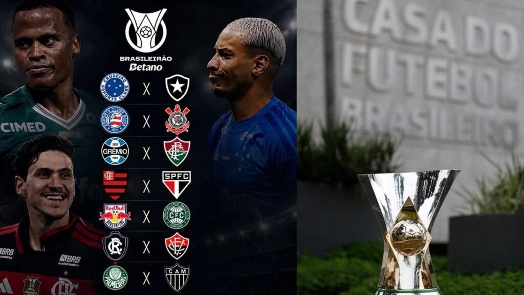Sete jogos Brasileirão hoje com Flamengo São Paulo Palmeiras Atlético-MG