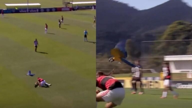 Arara ataca jogador do Flamengo em jogo da Copa do Brasil Sub-15