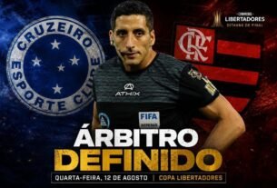 Árbitro de Copa do Mundo apita Flamengo x Cruzeiro na Libertadores