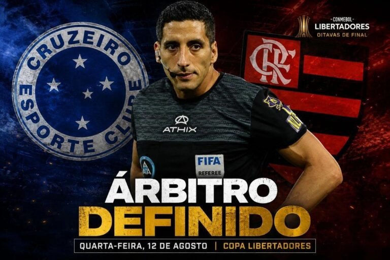 Árbitro de Copa do Mundo apita Flamengo x Cruzeiro na Libertadores