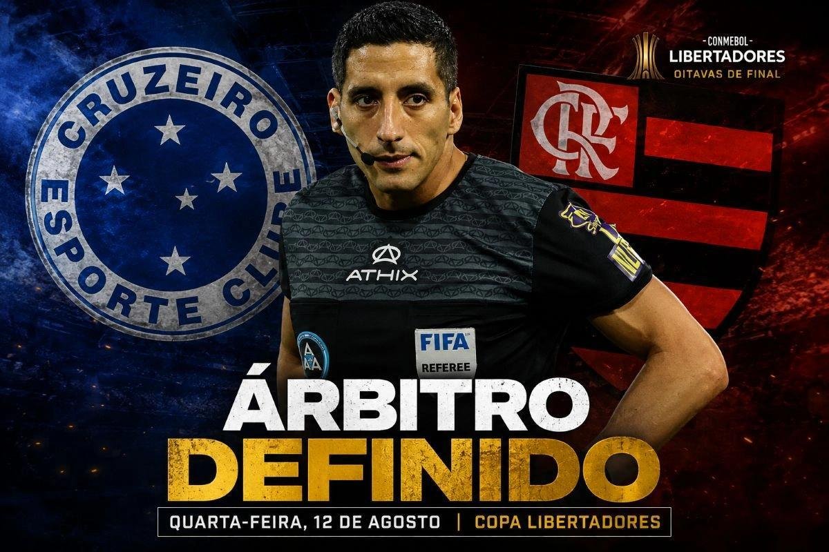 Árbitro de Copa do Mundo apita Flamengo x Cruzeiro na Libertadores