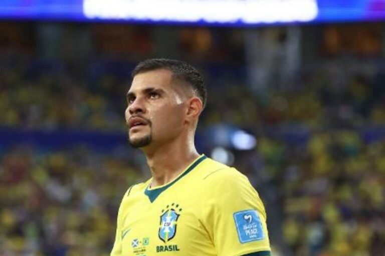 Brazil national team midfielder Bruno Guimarães is a target for Arsenal. Photo: Peter Joneleit/Icon Sportswire via Getty Images