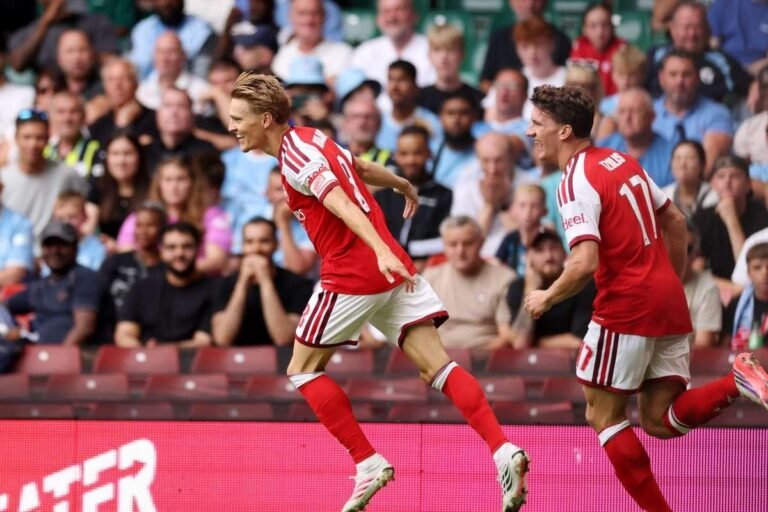 Odegaard was one of the standouts in the victory against City. Photo: Esporte News Mundo