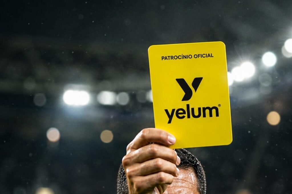 Cartões amarelos viram espaço publicitário e geram nova receita no futebol