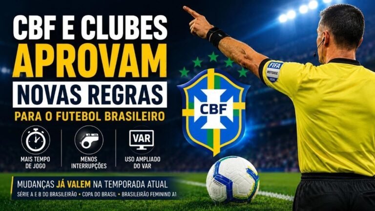 CBF e clubes oficializam dez novas regras de arbitragem para o futebol brasileiro