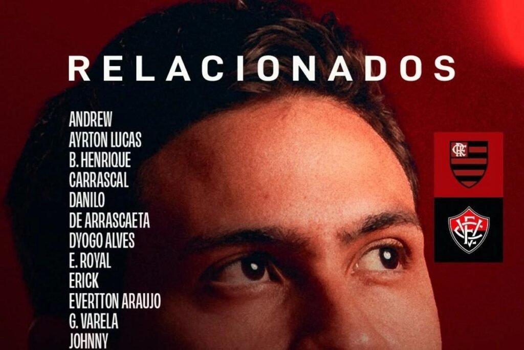 Com retornos de Paquetá e Plata Flamengo divulga relacionados para enfrentar o Vitória