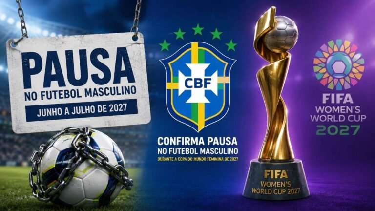 Copa Feminina 2027 no Brasil causa paralisação do futebol masculino