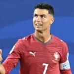 Cristiano Ronaldo in action for Portugal. Credit: CHANDAN KHANNA / AFP