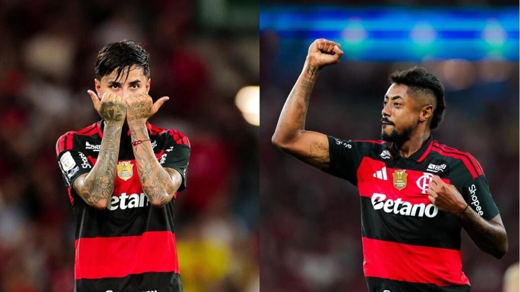 Flamengo bate Vitória, reduz distância do Palmeiras e mira oitavas da Libertadores