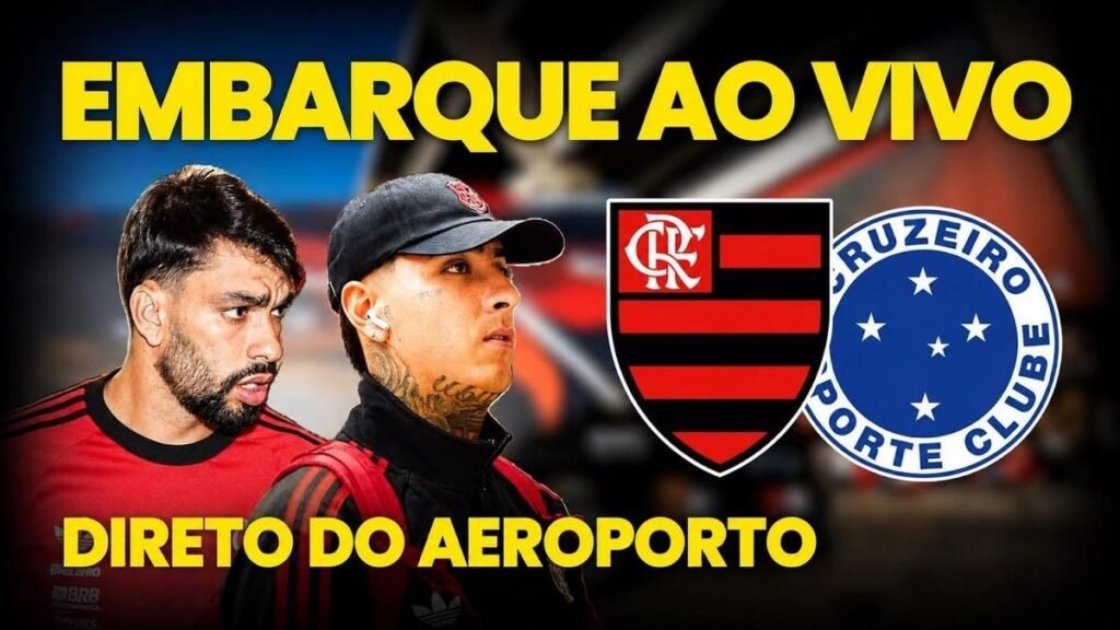 Flamengo embarca para Belo Horizonte enfrentar Cruzeiro na Libertadores