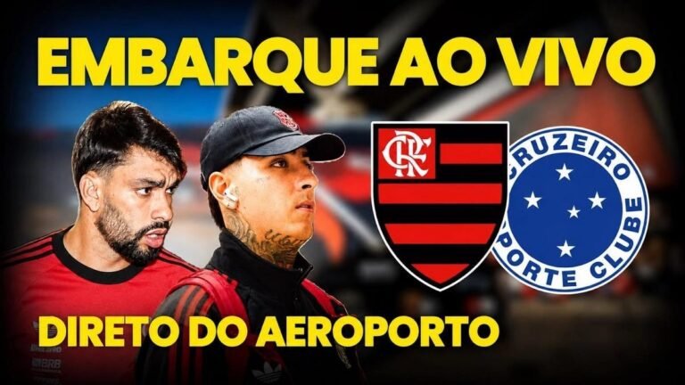 Flamengo embarca para Belo Horizonte enfrentar Cruzeiro na Libertadores