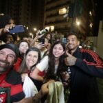 Flamengo delegation during boarding for São José do Rio Preto. Credit: Gilvan de Souza / CRF