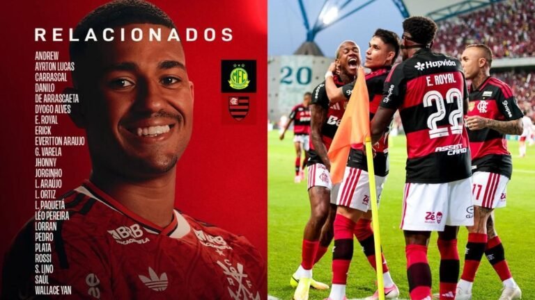 Flamengo tem retornos e desfalques importantes contra Mirassol no Brasileirão