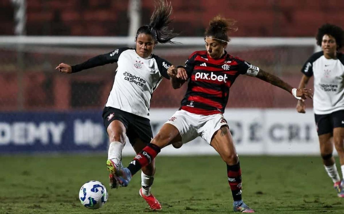 Flamengo x Corinthians: duelo decisivo pela liderança do Brasileirão Feminino hoje