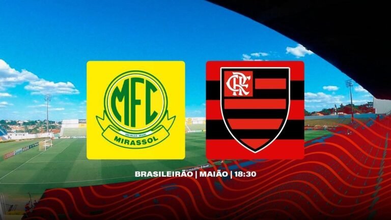 Flamengo x Mirassol Brasileirão: escalações, desfalques e transmissão ao vivo