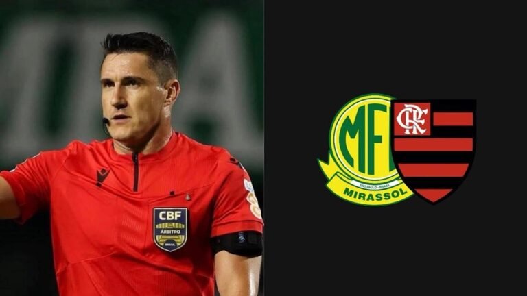 Flamengo x Mirassol: saiba quem apita duelo deste domingo pelo Brasileirão