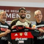 Paquetá during his presentation at Flamengo, the club that invested R$315 million in the player's signing. Credit: Gilvan de Souza/Flamengo