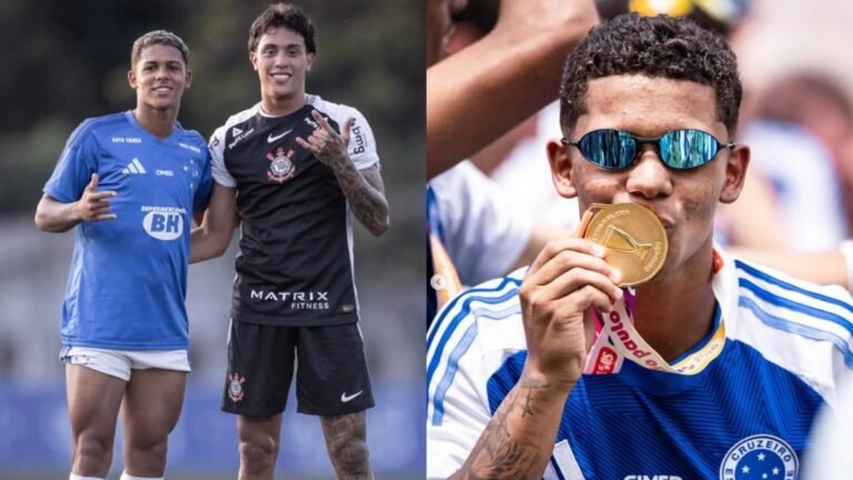 Foto de promessa do Cruzeiro com camisa do Flamengo gera revolta entre torcedores
