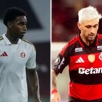 Internacional and Flamengo face off this Wednesday (29th) at 7:30 PM (Brasília time) at the Beira-Rio Stadium in Porto Alegre for the 21st round of the Brazilian Serie A. - Ricardo Duarte/Internacional and Adriano Fontes/Flamengo