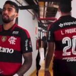 Lucas Paquetá receives the Man of the Match award after the clash against Cruzeiro. Credit: Reproduction