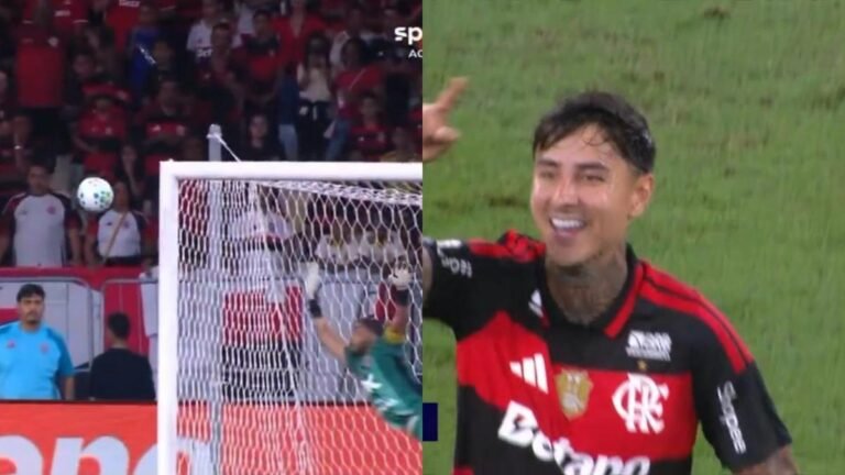 Pulgar marca golaço de fora da área e coloca Flamengo à frente contra Vitória