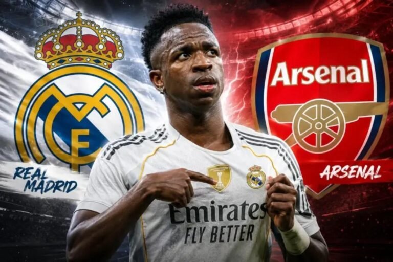 Real Madrid avança em negociação e blinda Vini Jr contra investida do Arsenal