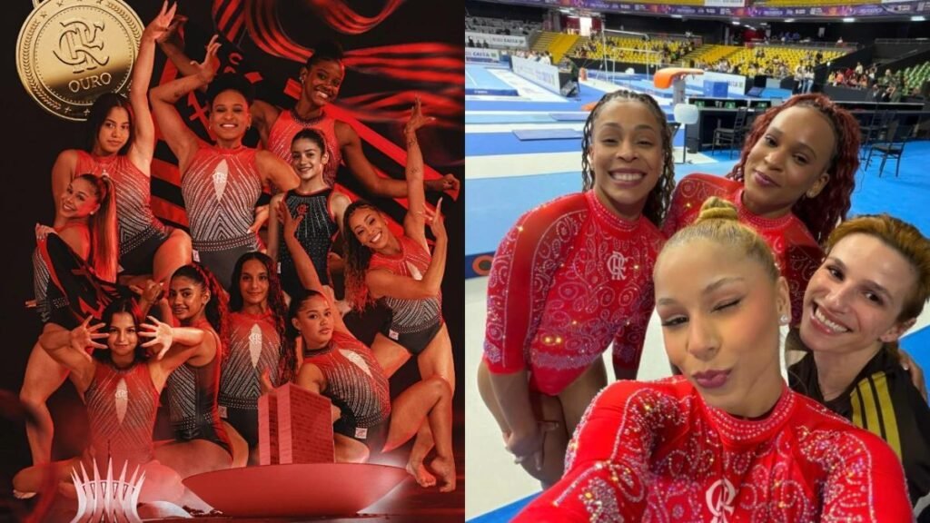 Rebeca Andrade atinge maior nota mundial e Flamengo celebra hexa na ginástica