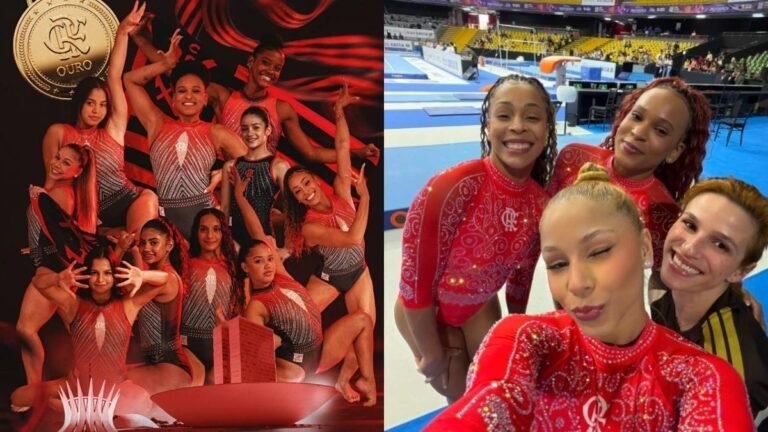 Rebeca Andrade atinge maior nota mundial e Flamengo celebra hexa na ginástica