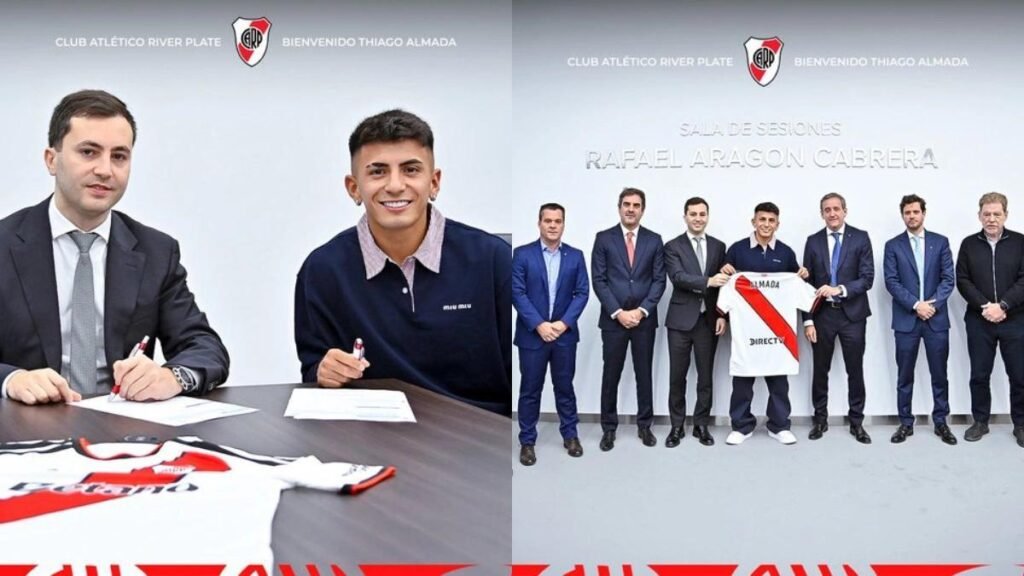 River Plate oficializa Thiago Almada e frustra negociação com Flamengo